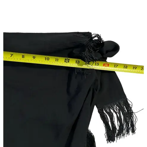 Sincerely Jules Fringe Black Skirt Regular Size L NWT (36-62)