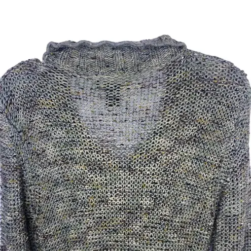 BCBGMAXAZRIA  Olive Green Woven Cardigan Sweater Long Length Size Medium Women's