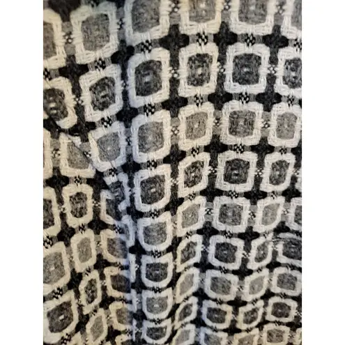 Taxi Collared Button Up Wool Blend Fitted Coat Size Large Black