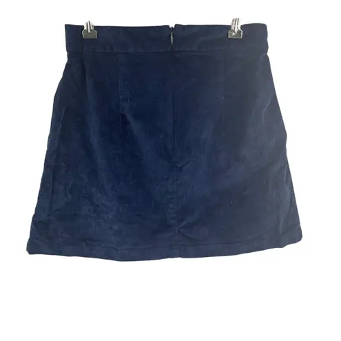 Aeropostale  Corduroy Mini Skirt Navy Micro Wale Women's Size S (Estimated)