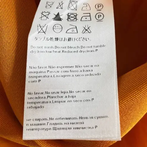 Escada Silk Faux Wrap Pencil Dress Sunflower Yellow Size Medium (38)