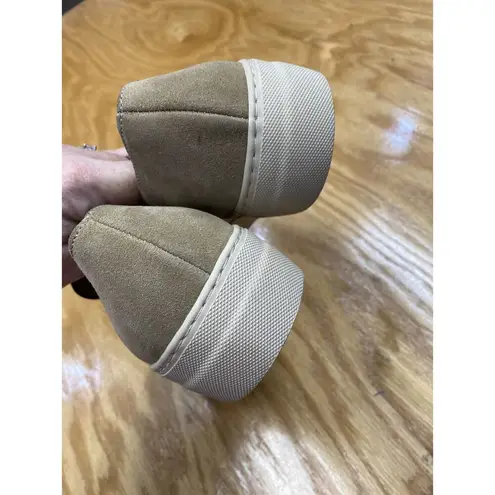 Frame Loafers Womens 7.5 Brown Suede Slip-On Round Toe Low Top Comfort Shoes S64