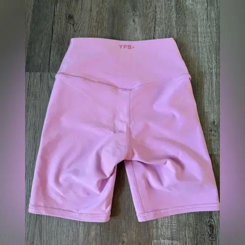 Abercrombie & Fitch Abercrombie YPB Bike Shorts Workout Gym Shorts Spandex Purple Warm Pink Size XS