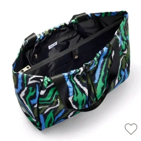 Diane Von Furstenberg NWT DVF for Target Collab Disco Zebra Green Tote Bag Shoulder Bag Laptop thumbnail 4