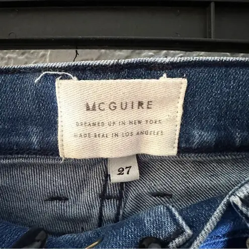 McGuire Denim Blue Jeans Style 38C Slim Ankle Raw Hem Size 27
