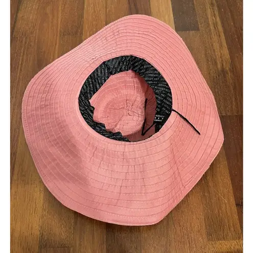 Pacific&Co August Hat Packable Sun Beach Garden Hat Pink Polyester Wide Brim