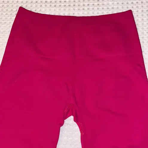 Free People NEW Set!  Crop Tank Top Sports Bra & Legging Hot Barbie Pink Size M/L