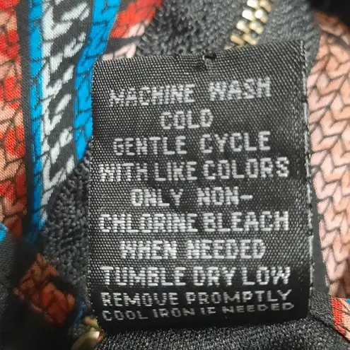 Fire Los Angeles Long Sleeves Colorful Dress Size Large