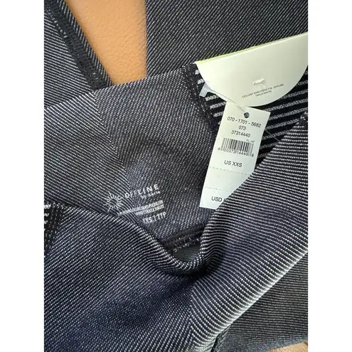 Aerie NWT Offline By  Seamless Two Tone High Waisted Full Length Leggings Sz XXS