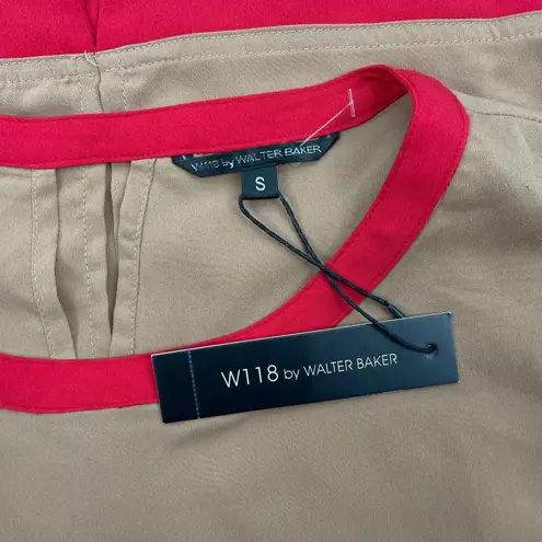 W118 By Walter Baker Walter Baker Leilani Short Sleeve Boxy Top Camel Red Size S - Image 10