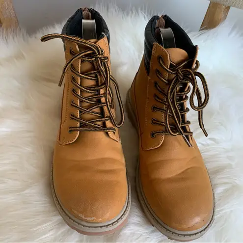 Urban Groove Woman’s Tan Ankle Hip Hop Dancewear Work Boots Size 7.5