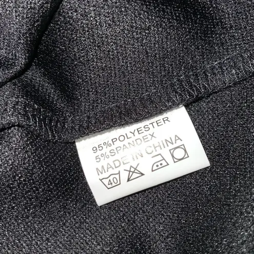 NWT Homeyee Black Knit 3/4 Sleeve Fit & Flare Conservative Dress Pockets XL …