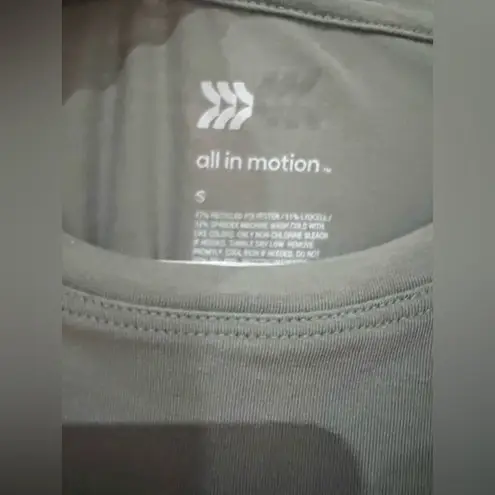 All In Motion Women’s Long Sleeve Performance Top – Sage Green, Size Small