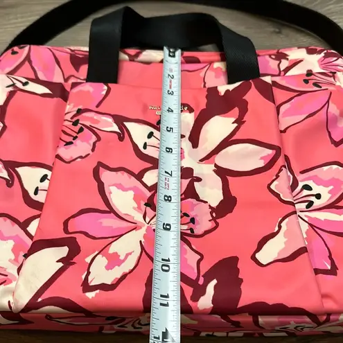 Kate Spade  Pink Floral Computer Brief Case Shoulder Bag