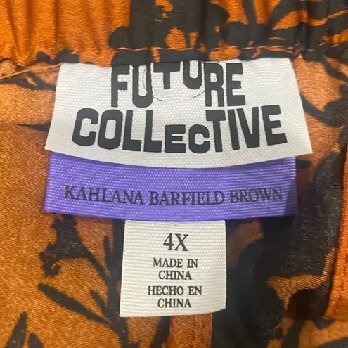 Bermuda High Waist  Shorts Future Collective Kahlana Barfield Brown