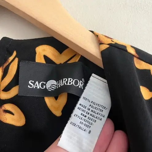 VINTAGE 90s Sag Harbor Floral Side Tie Tulip Dress