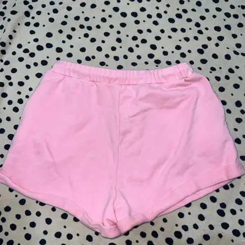 Hello Molly  Shorts Barbie Pink high waisted drawstring pockets loungewear