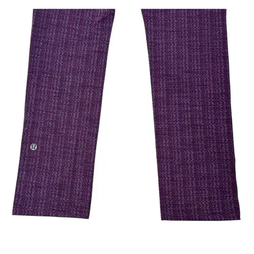 LULULEMON Skinny Will Yoga Pant Ziggy Wee October Inkwell Convertible Waist Sz L Purple Size M
