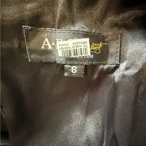 ABS Allen Schwartz ABS Embellished Neckline Mini Dress Size 6 EUC Pockets‎ Pleated - Image 6