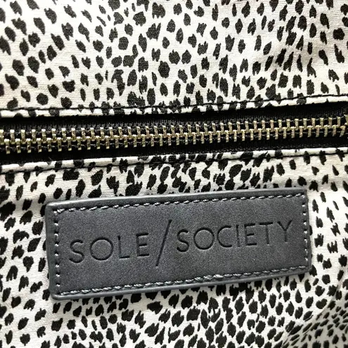 Sole Society Woven Flap Crossbody Bag Clutch Navy Blue Boho Minimalist Neutral