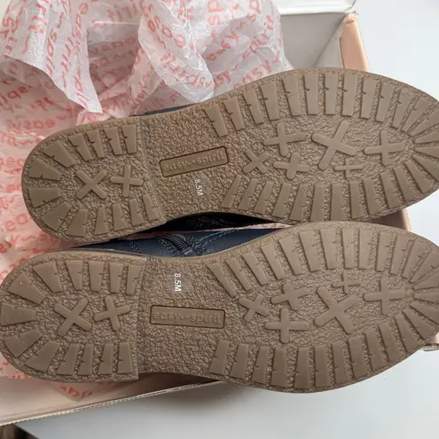 Easy Spirit Women's Juna eFlex Block Heel Booties- Navy Leather- Size 8.5