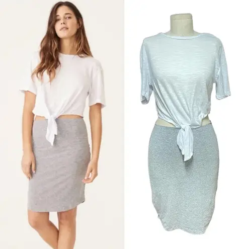 Monrow Cutout Waist Contrast T