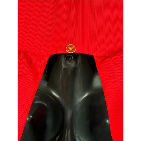 Vix Paula Hermanny milano liz ruffled ribbed swimsuit size small NWOT