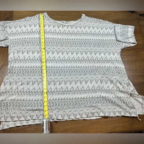 Soft Surroundings Size 3X Women’s Gray Clocking Out Tassel Tunic Top