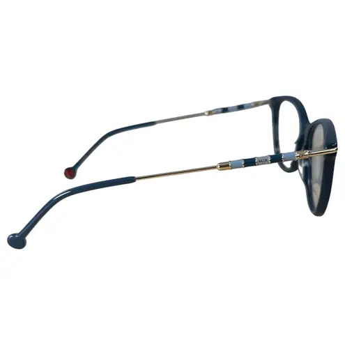 Carolina Herrera CH 0043 Teal Blue Gold Glasses Frames Eyeglasses Brand New