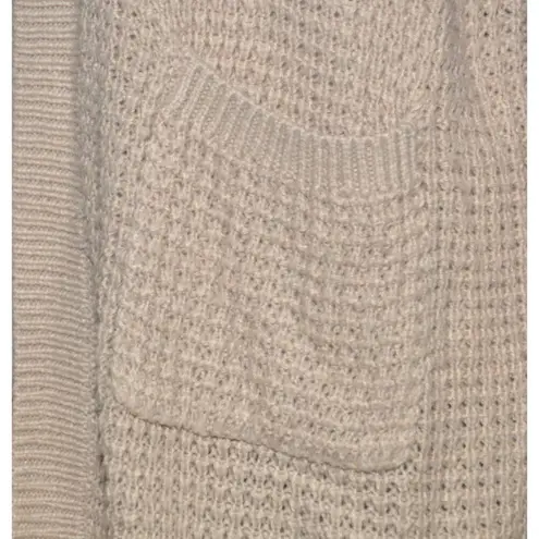 Soho Apparel Light Brown Open Front Hoodie Crochet Cardigan Sweater Size 2XL