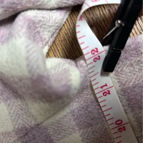 Moodie Lavender/Cream Gingham Shacket: Size MEDIUM Purple