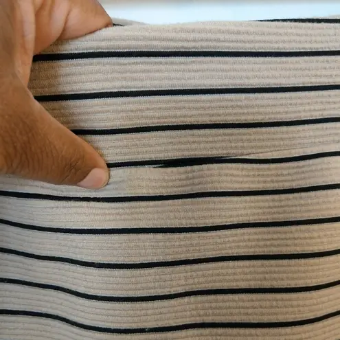 Olivia Blu Olivia blue beige& black stripe pencil…