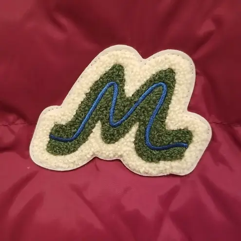 💕MOTHER💕 The Pillow Talk Patch Puffer Vest Long Distance Run Around Large NWOT