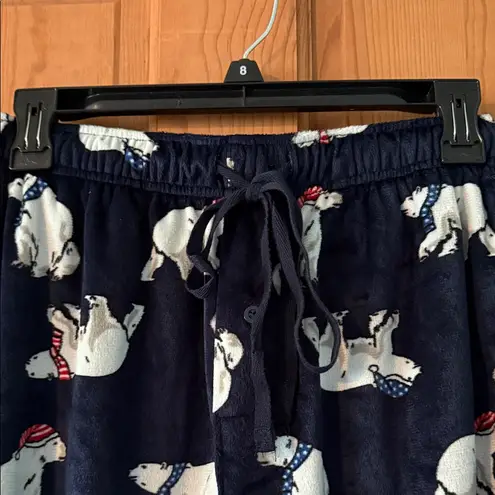 Navy Polar Bear Pajama Pants Size Small Unisex NEW Blue