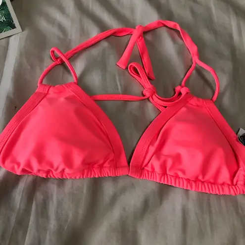 Body Glove Neon Pink Bikini Top with Geometric Bottom small top xsmall bottoms