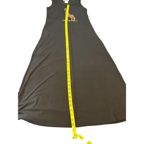 Vintage Black CoConut Bay Giraffe Maxi Dress