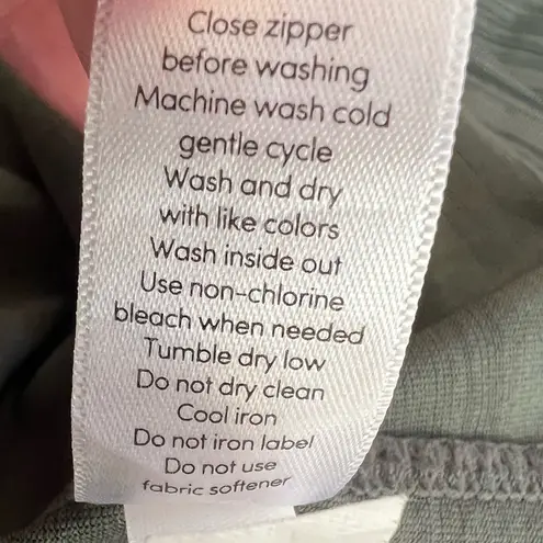 Athleta Women's 3/4 Zip Fast Track Ruching Pockets Workout Yoga Top Large