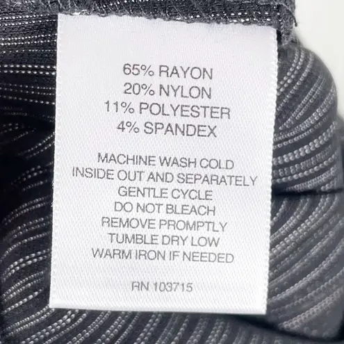 Valerie Stevens Women's Black Pinstripe Stretch Skinny Legging Pants Size 10