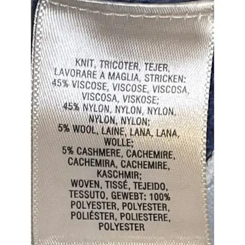 Moth Anthropologie Women Vest Sweater Tank Top Layered Keyhole Knit Blue XS