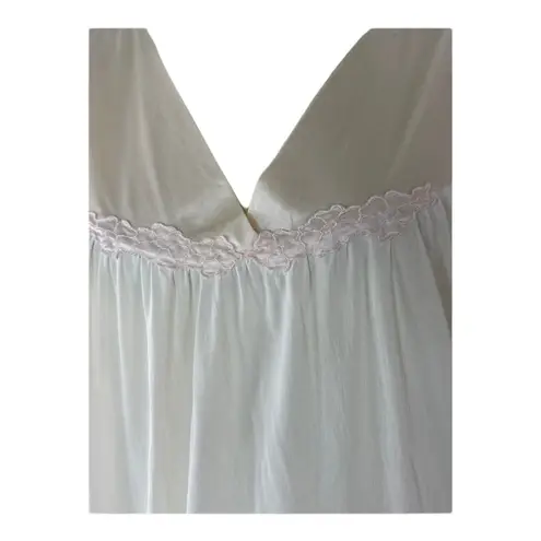 Vanity Fair Vintage slip night gown made in USA peach with pink size large