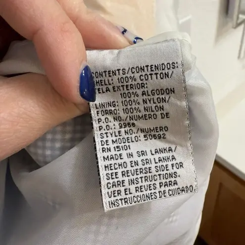 Current Seen Vintage Women’s Fully Checkered Hooded Windbreaker Jacket Size M