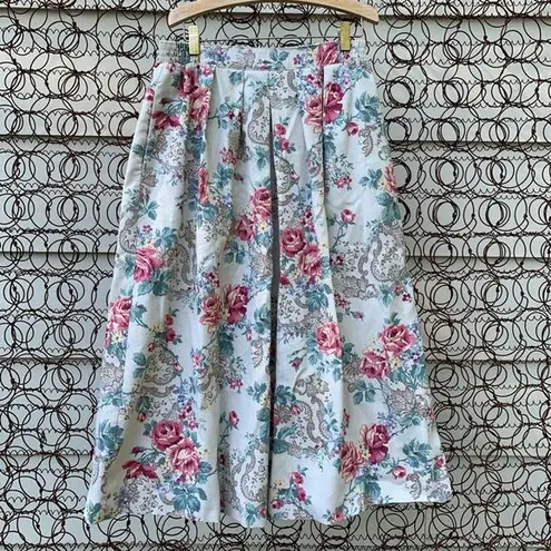 Jantzen Vintage cottagecore pleated floral skirt