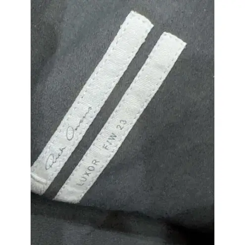 RICK OWENS leather blend Athena Mini Dress In Metallic Acid IT 40 / US 4 nwt Green Size undefined