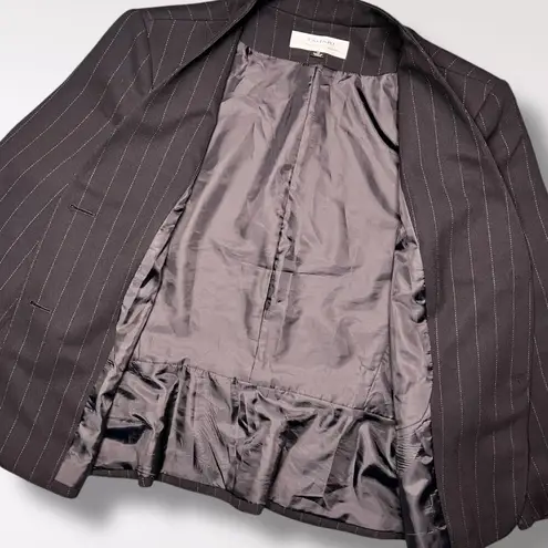 Tahari Arthur S. Levine Pinstripe Blazer Jacket Black Size 18
