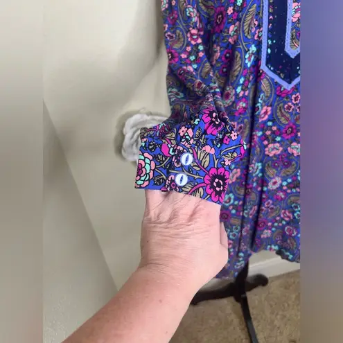 Matilda Jane NTM: Thoughts & Dreams High Low Floral Blueish Purple Dress Sz L