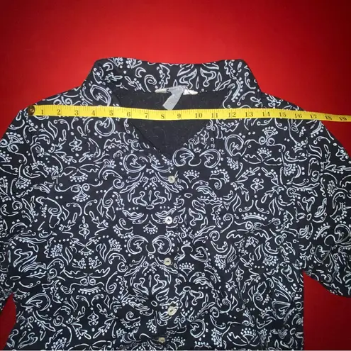 Fresh Produce Women’s M Cotton Paisley Button Shirt Jacket shacket comfy casual