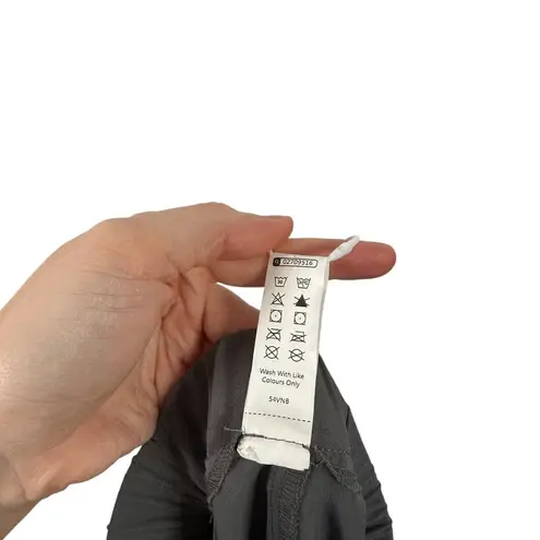 Halara High Waisted Tie Side Wide Leg Work Pants Grey NEW Womens Size Large