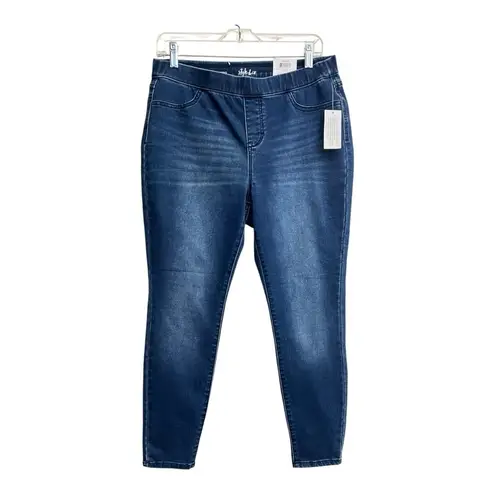 Style & Co . Women's Dark Mid Rise Blue Jeggings Size PL