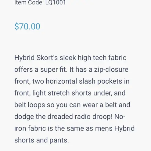 Liquid yacht wear. Skirt. Size 8. New. Grey. Gray