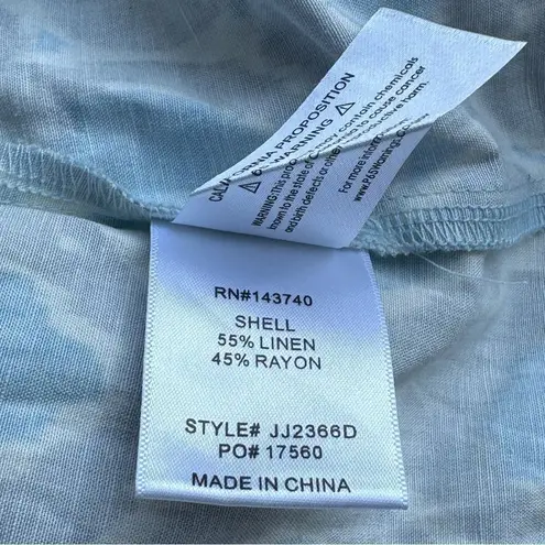 HYACINTH HOUSE Blue Ikat Zipper Zadie Maxi Dress XS